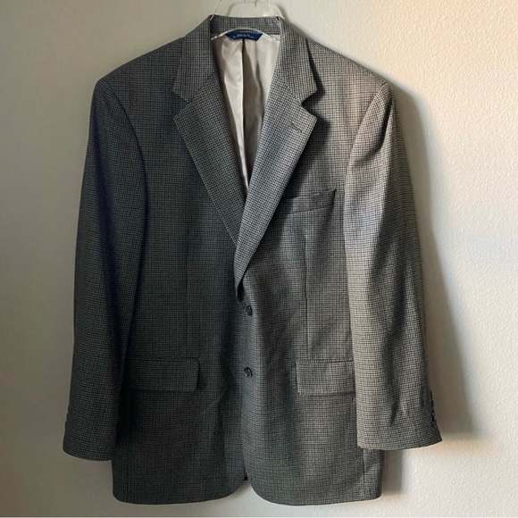 Brooks Brothers Men’s Sz 39R Classic Wool Houndstooth Blazer Jacket - EE - Picture 3 of 8